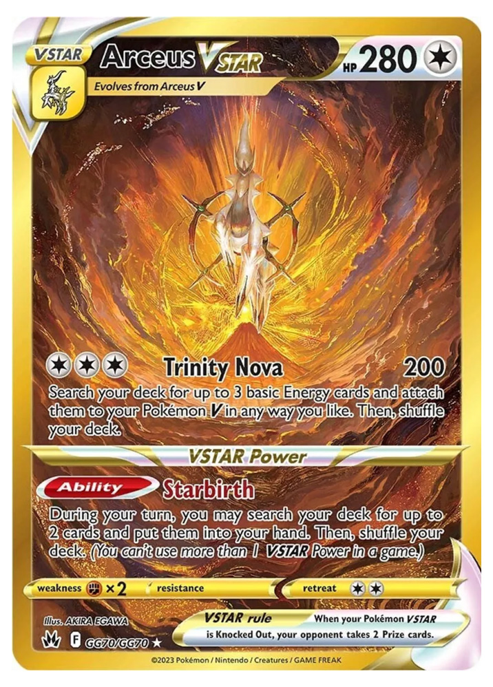 Gold Arceus VSTAR - Crown Zenith - Pokemon Card