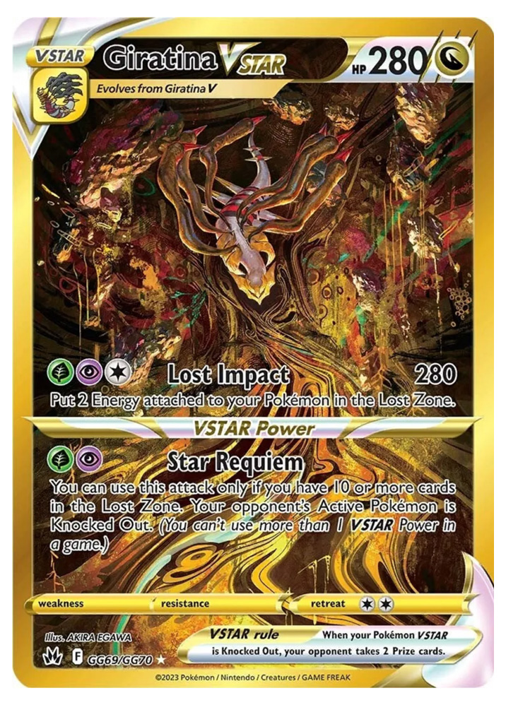 Gold Giratina VSTAR - Crown Zenith - Pokemon Card